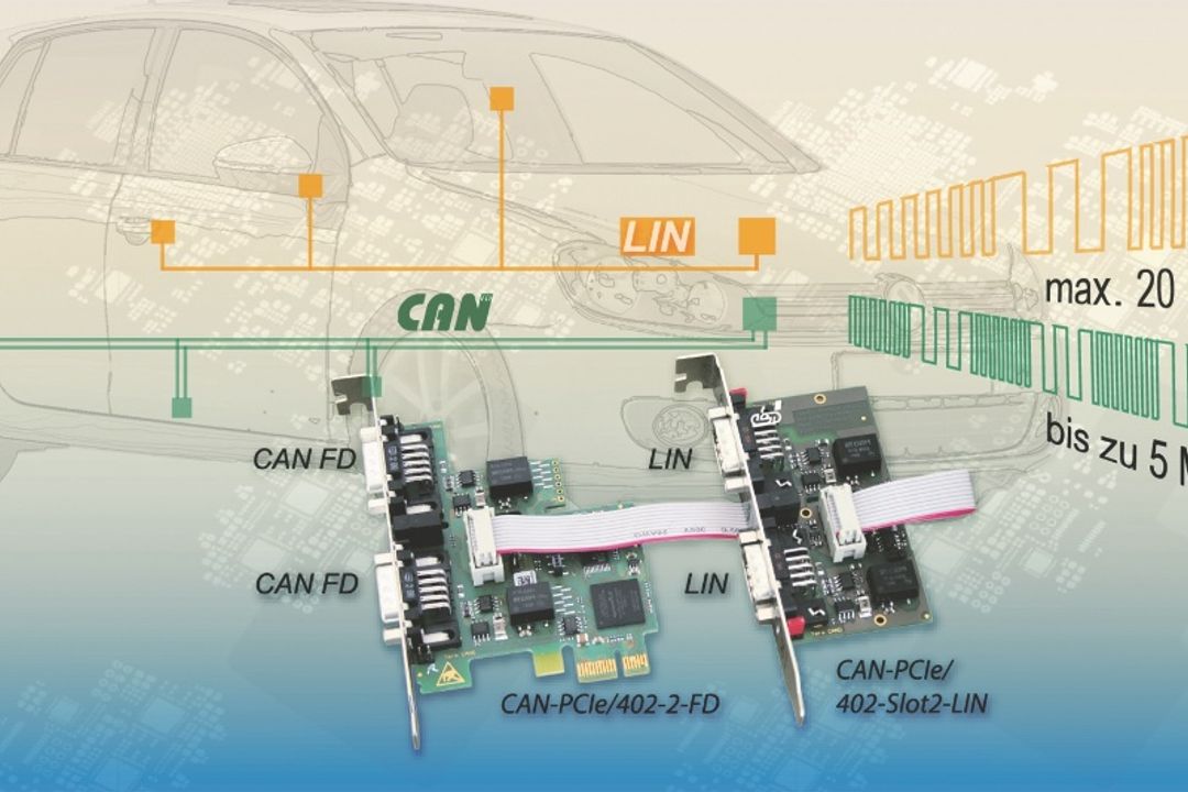 The interfaces work with a bit rate of up to 20 kBit/s. The interfaces work with a bit rate of up to 20 kBit/s.