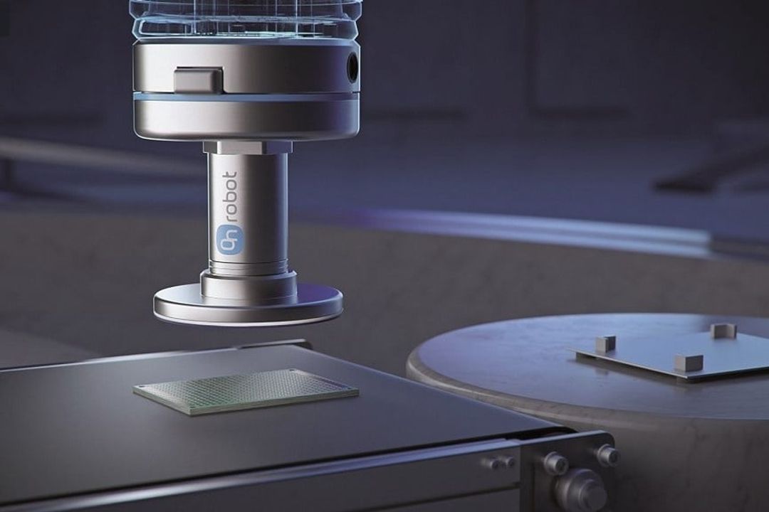 With the Single Pad Gecko gripper, OnRobot is launching a compact version of the 'Gecko' gripper, which is particularly space-saving and lightweight. It is designed for three different payloads. With the Single Pad Gecko gripper, OnRobot is launching a compact version of the 'Gecko' gripper, which is particularly space-saving and lightweight. It is designed for three different payloads.