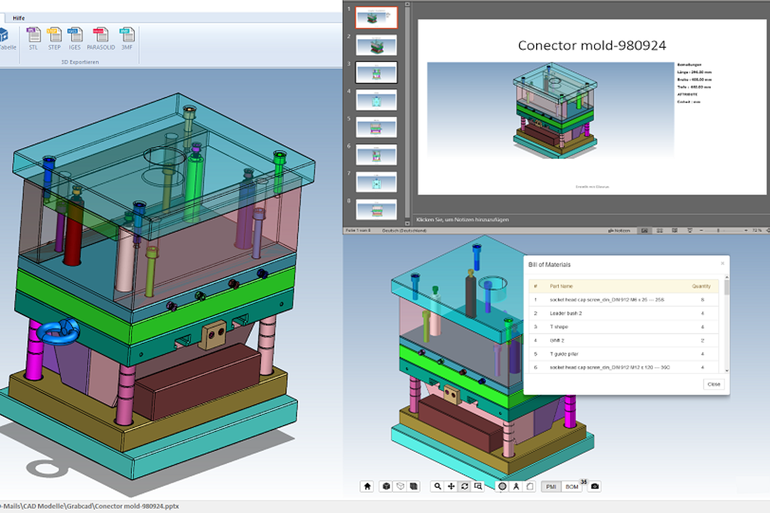 DataCAD Software & Services has released an updated version of the 3D CAD viewer Glovius. Glovius is an analysis tool for viewing, measuring, dynamic cutting, comparing and printing 3D CAD models and assemblies. DataCAD Software & Services has released an updated version of the 3D CAD viewer Glovius. Glovius is an analysis tool for viewing, measuring, dynamic cutting, comparing and printing 3D CAD models and assemblies.