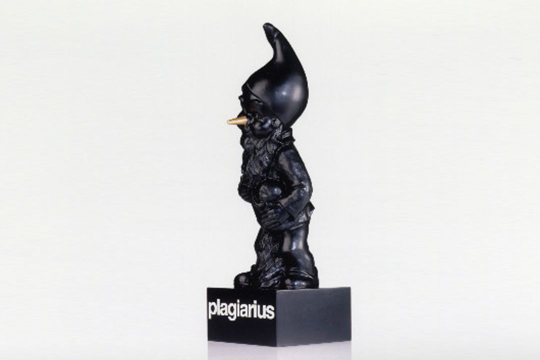 The black dwarf with the golden nose is awarded to outstanding counterfeiters.
