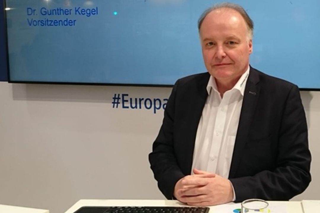 Dr. Gunther Kegel auf der Hannover Messe 2019 Dr. Gunther Kegel auf der Hannover Messe 2019