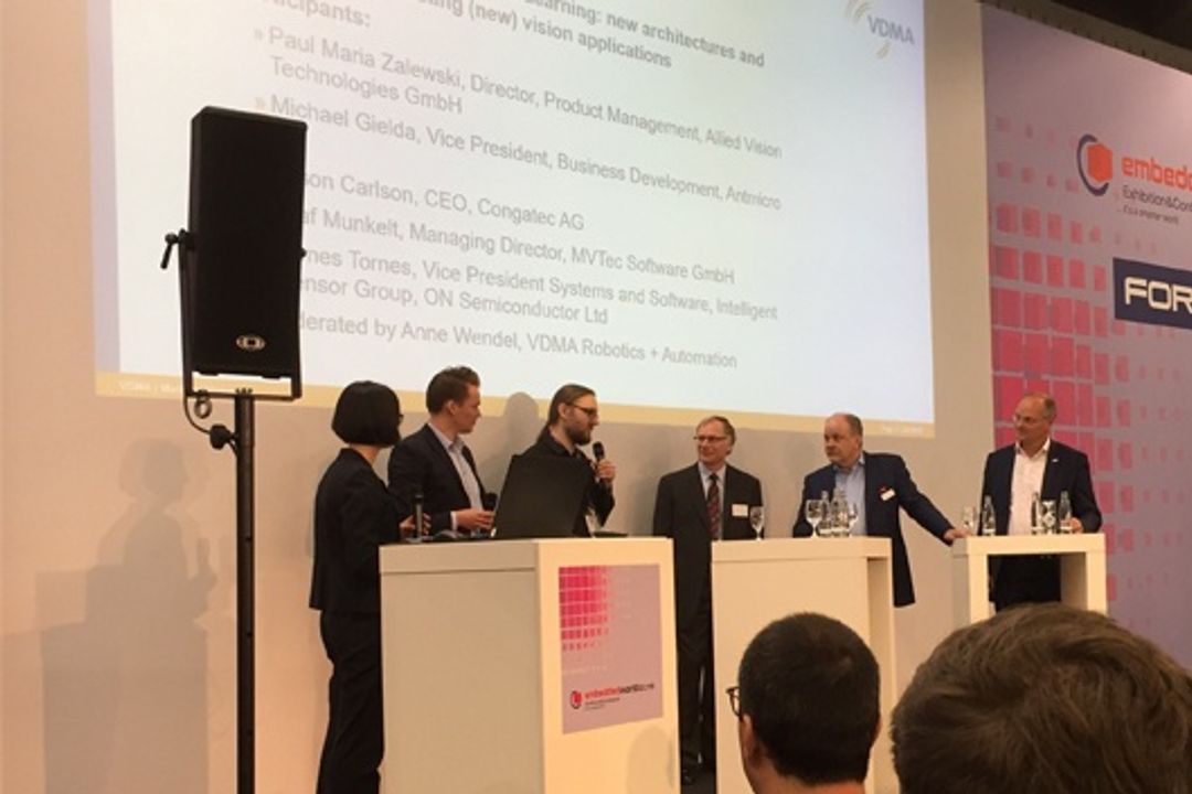 Podiumsdiskussion des VDMA auf der embedded world 2019