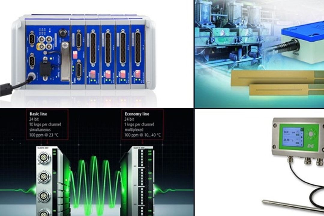 Image collage of measurement technology products from June 2019