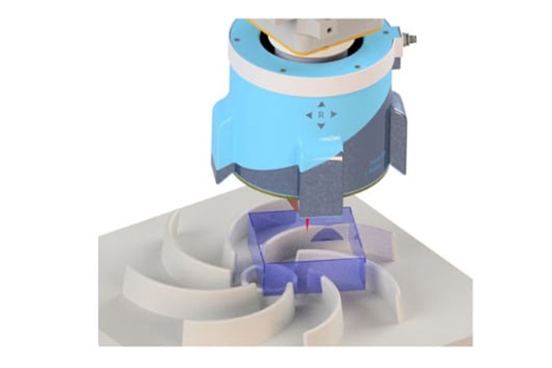 The sensor enables a 360° all-round view for process control and quality assurance. The sensor enables a 360° all-round view for process control and quality assurance.