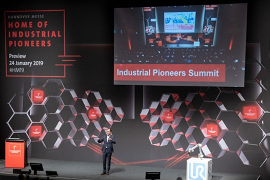 Jochen Köckler at the preview of the Hannover Messe 2019 Jochen Köckler at the preview of the Hannover Messe 2019