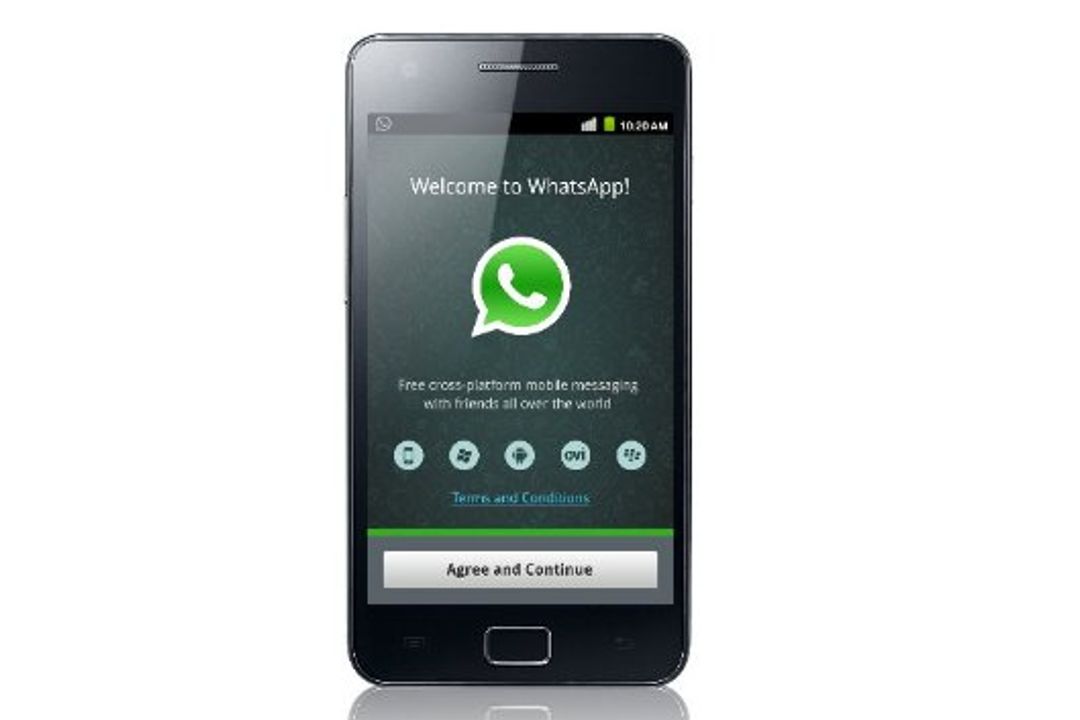 "WhatsApp" auf Android. "WhatsApp" auf Android.