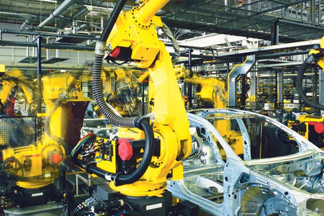 Fertigungshalle, Industrie 4.0 Fertigungshalle, Industrie 4.0
