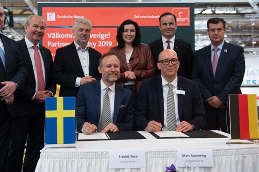 Signing ceremony at the Hannover Messe 2018 Signing ceremony at the Hannover Messe 2018
