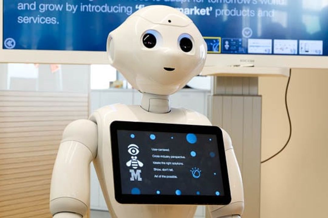 Robots in the IBM Watson development center Robots in the IBM Watson development center