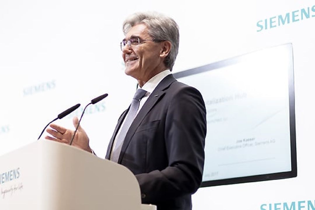 Siemens-Chef Joe Kaeser im Jahr 2017 Siemens-Chef Joe Kaeser im Jahr 2017