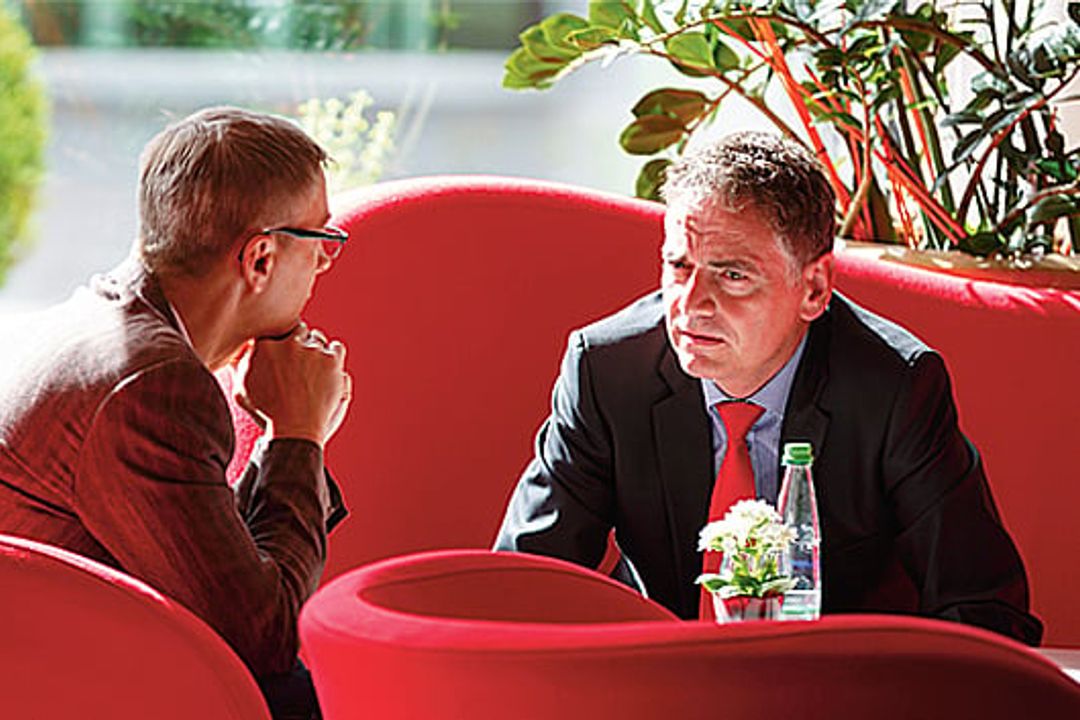 Günter Herkommer in conversation with Guido Ege from Lapp Günter Herkommer in conversation with Guido Ege from Lapp
