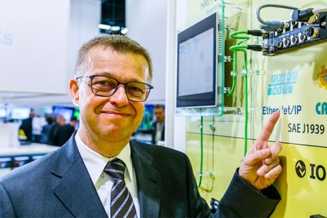 Oliver Merget from Turck with compact PLC