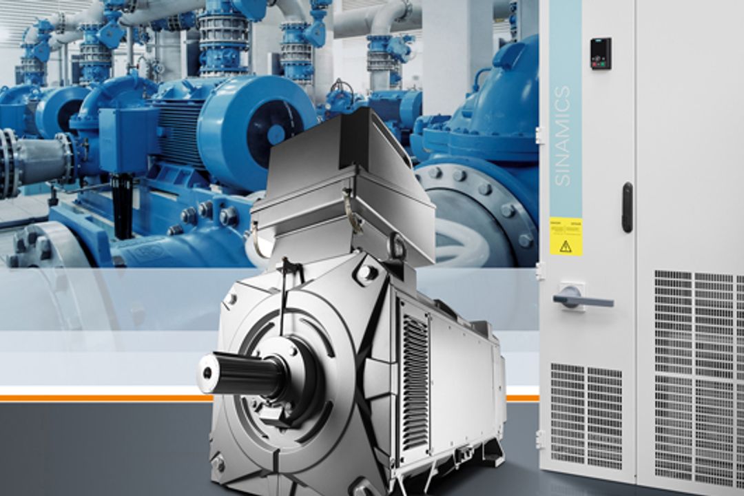 Simotics FD Motor und Sinamics G120P Umrichter von Siemens Simotics FD Motor und Sinamics G120P Umrichter von Siemens