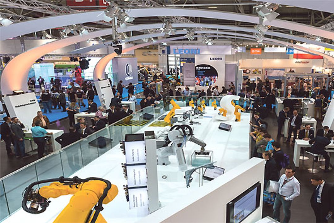Robotics exhibition stand at Automatica