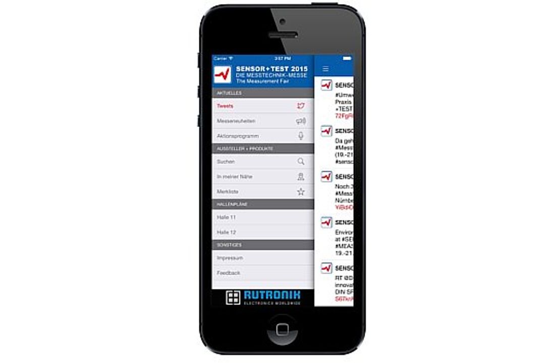 Rutronik, AMA, Smartphone-App, Sensor+Test