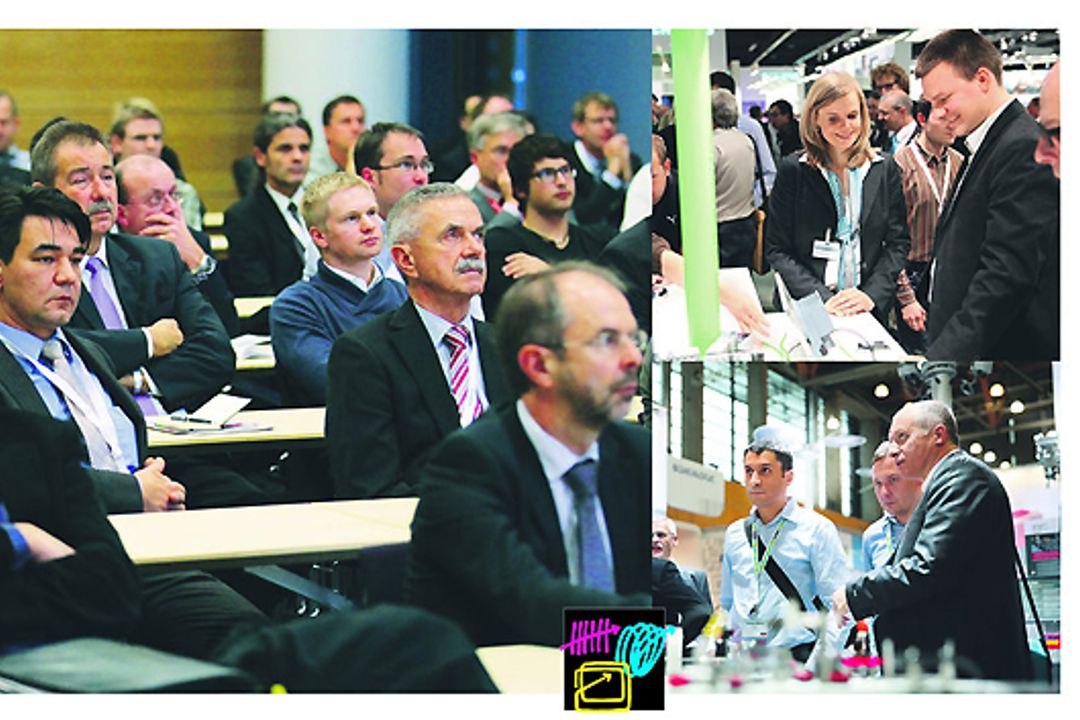 Kongressbesucher auf der SPS IPC Drives