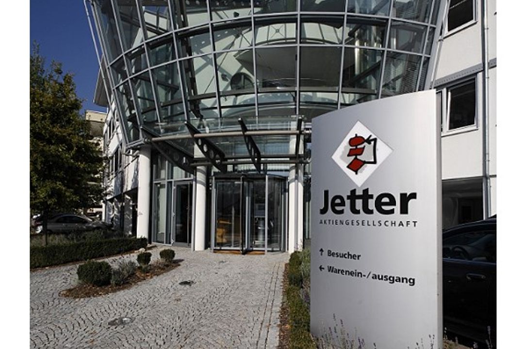 Der Haupteingang des Jetter-Stammsitzes in Ludwigsburg