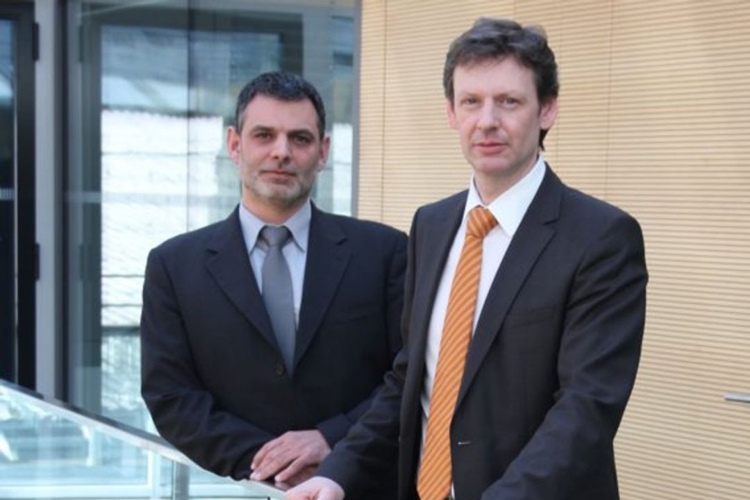 Bernhard Zangerl von Bachmann electronic und Michael Haas,Certec EDV Bernhard Zangerl von Bachmann electronic und Michael Haas,Certec EDV