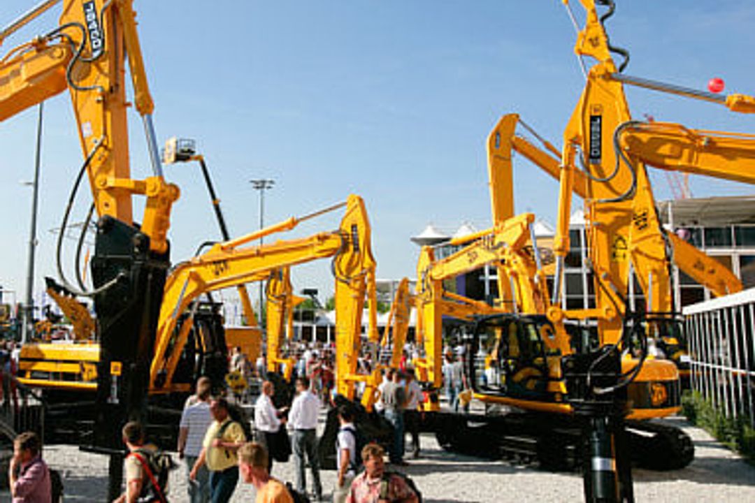 Bauma 2007, Messe München, ausgestellte Baumaschinen Bauma 2007, Messe München, ausgestellte Baumaschinen