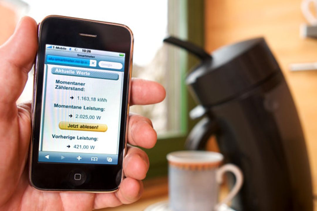Verbrauchsdatenzählung, iPhone, Kaffeemaschine
