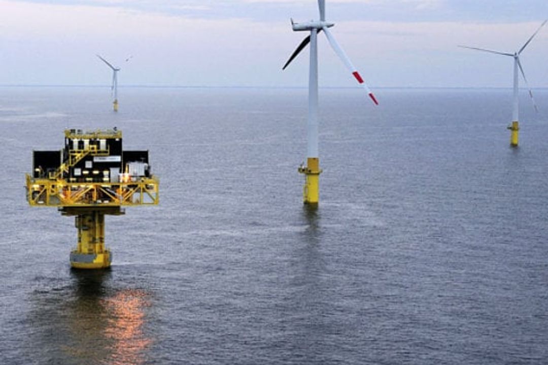Offshore-Windanlage, Umspannstation Offshore-Windanlage, Umspannstation