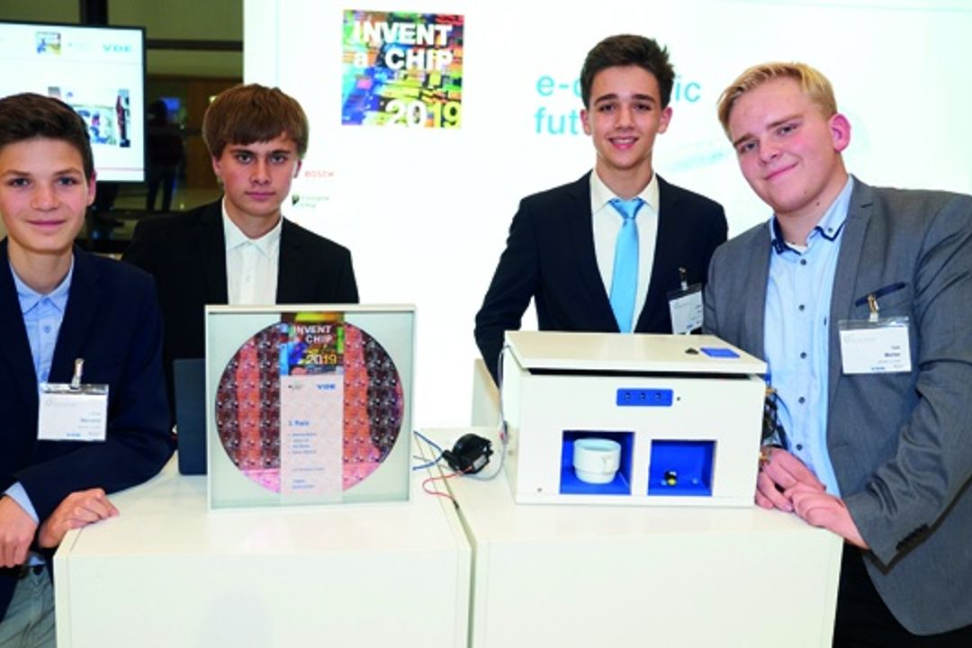 The winners of the 'Invent a Chip 2019' competition The winners of the 'Invent a Chip 2019' competition