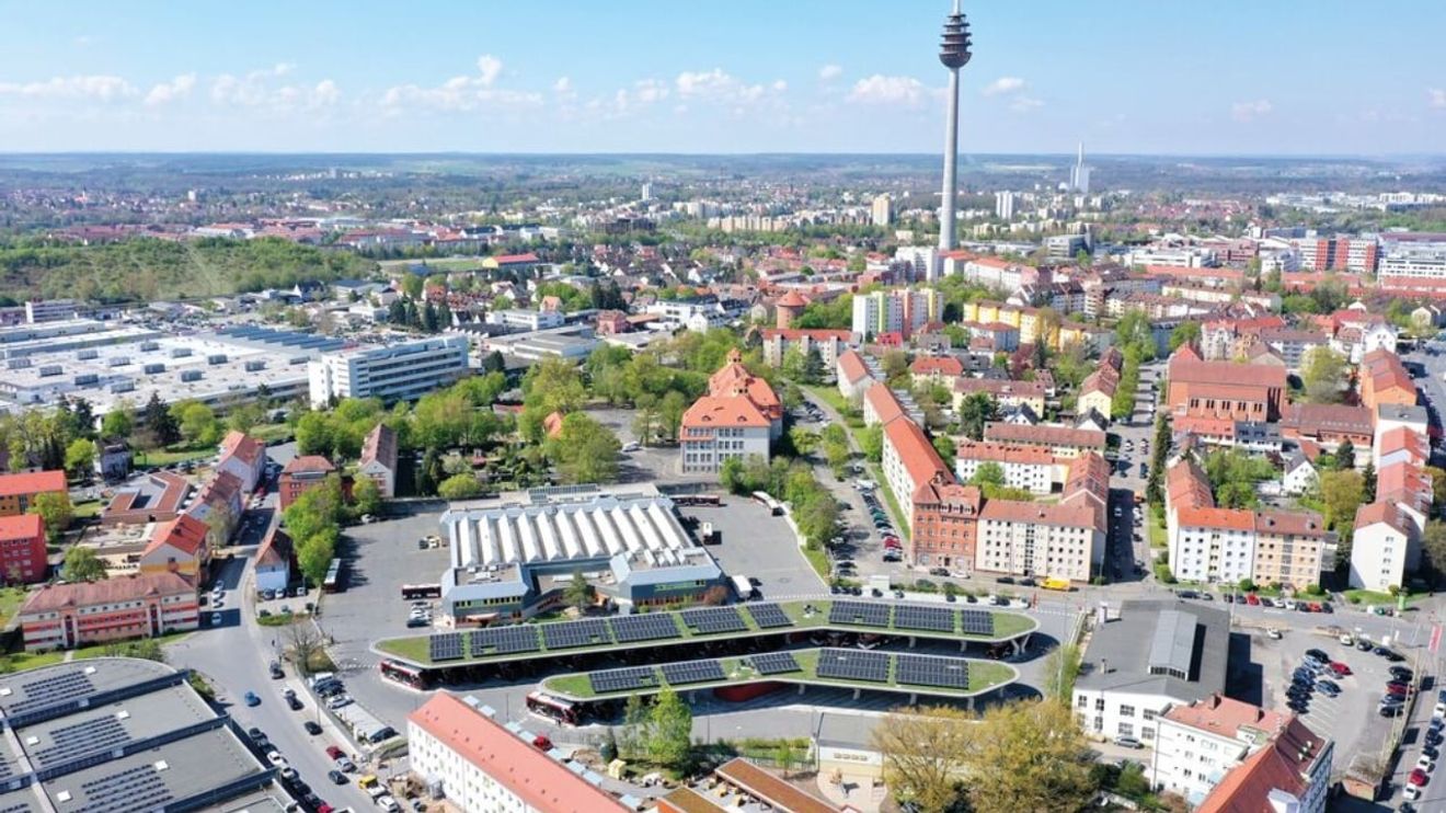 E-Bus-Port in Nürnberg
