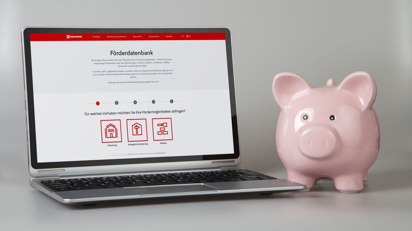 Über das Recherche-Tool der Deutschen Rockwool findet man Förderprogramme, die von Bund, Ländern und Kommunen aufgelegt wurden, um energieeffiziente Neubauten und die Sanierung von Gebäuden zu unterstützen (Foto: Deutsche Rockwool) Über das Recherche-Tool der Deutschen Rockwool findet man Förderprogramme, die von Bund, Ländern und Kommunen aufgelegt wurden, um energieeffiziente Neubauten und die Sanierung von Gebäuden zu unterstützen (Foto: Deutsche Rockwool)