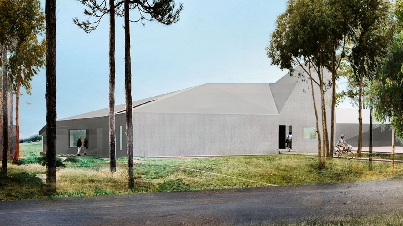 Das Dach ist weder ein Flachdach noch ein klassisches Steildach, sondern ein unregelmäßiges kristallines Gebilde mit Neigungswinkeln von 5 bis 73 Grad (Foto: CMA Cyrus Moser Architekten) Das Dach ist weder ein Flachdach noch ein klassisches Steildach, sondern ein unregelmäßiges kristallines Gebilde mit Neigungswinkeln von 5 bis 73 Grad (Foto: CMA Cyrus Moser Architekten)