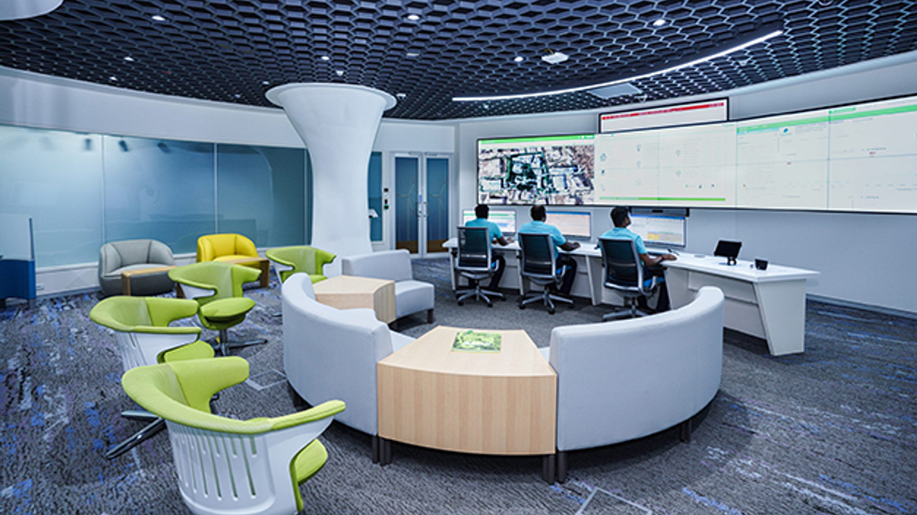 The Energy Command Center in action at Capgemini in India. The Energy Command Center in use at Capgemini in India.