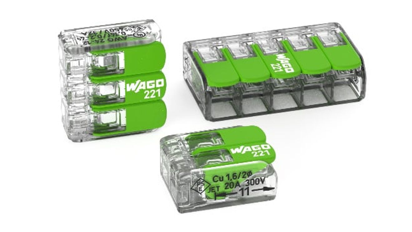 Wago, green connection terminal Wago, green connection terminal