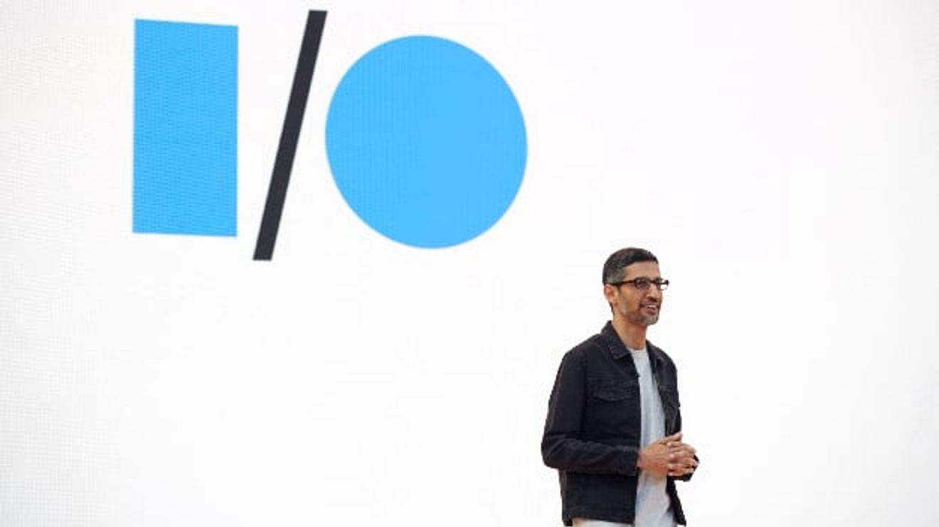 Developer conference I/O Google, Sundar Pichai Developer conference I/O Google, Sundar Pichai
