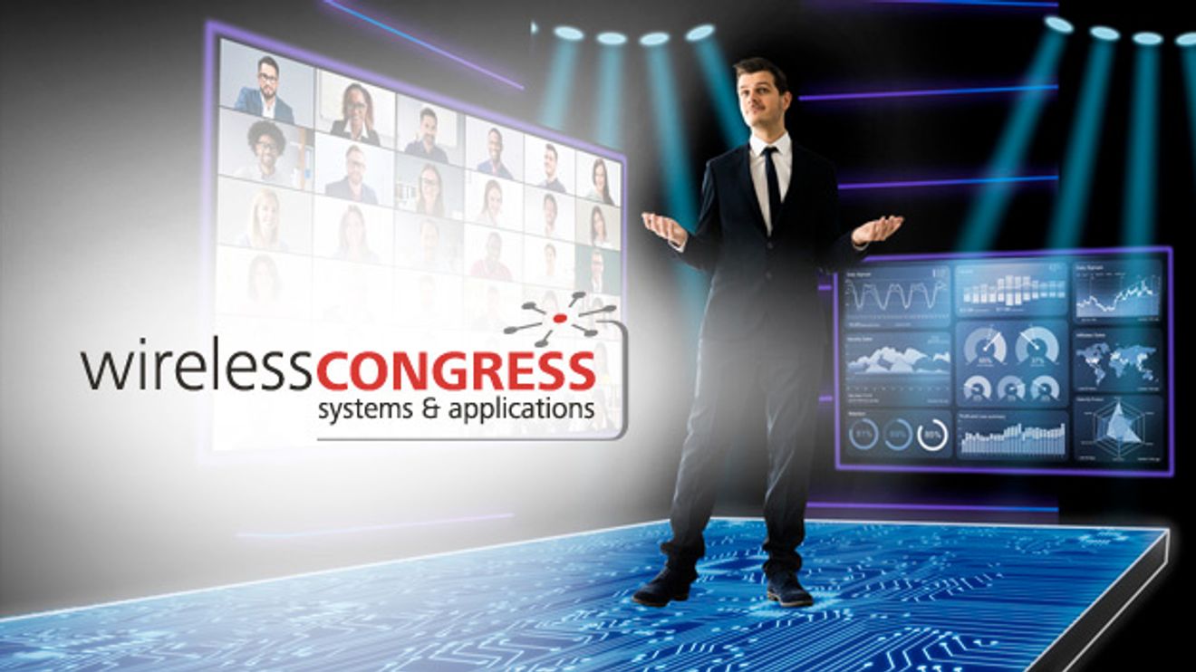 Online-Konferenz mit Wireless-Congress-Logo Online-Konferenz mit Wireless-Congress-Logo