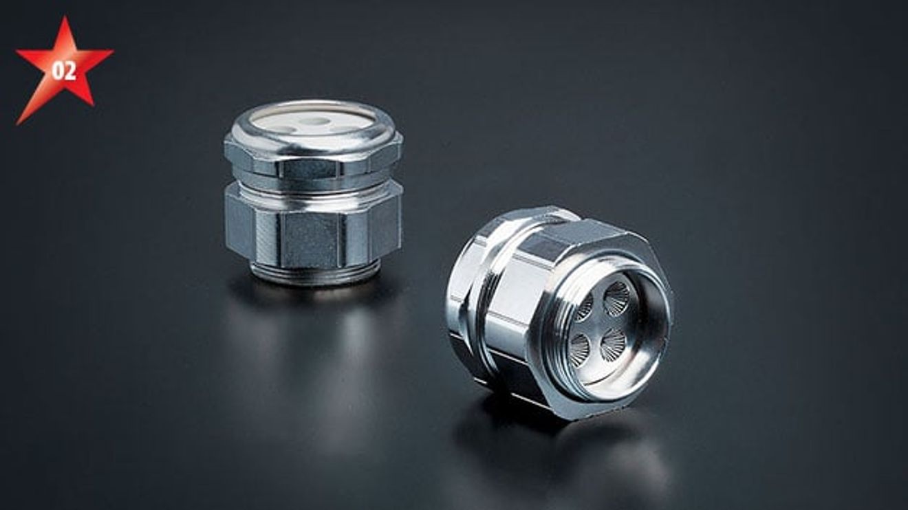 EMC multiple cable glands 'UNI Dicht Mehrfach TRI'
