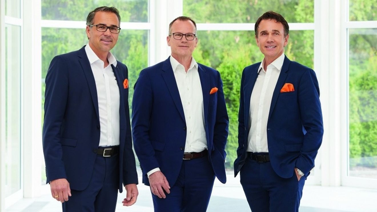 The management of the Kübler Group (from left): Lothar W. Kübler, Martin Huth, Gebhard F. Kübler.