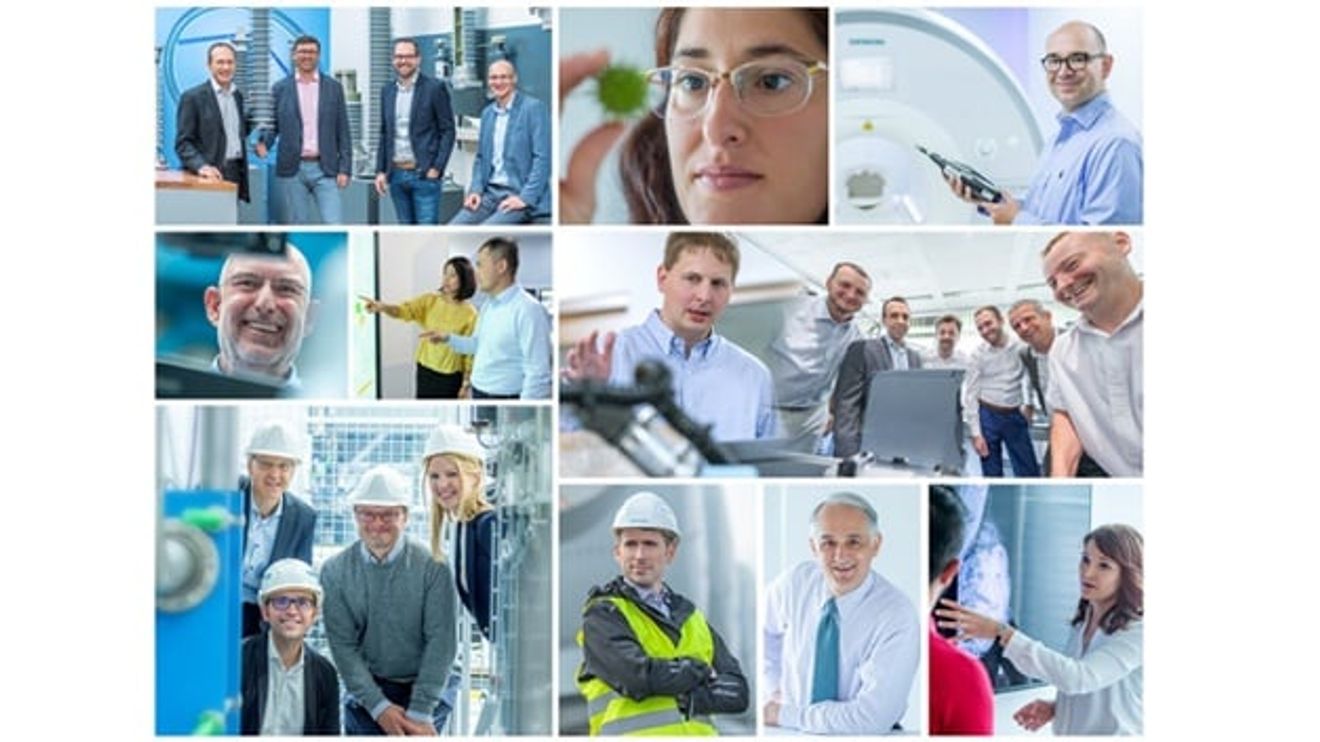 Collage of Siemens inventors of the year 2019 Collage of Siemens inventors of the year 2019