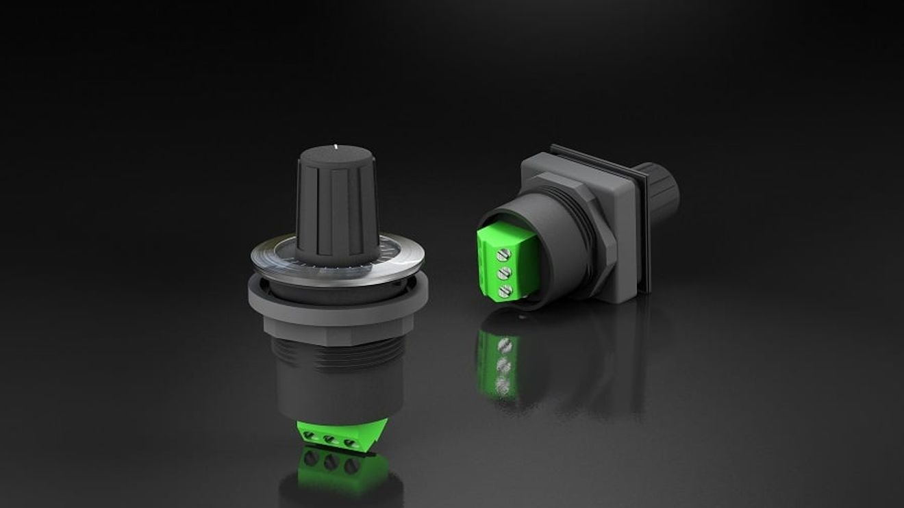 Integrated potentiometer
