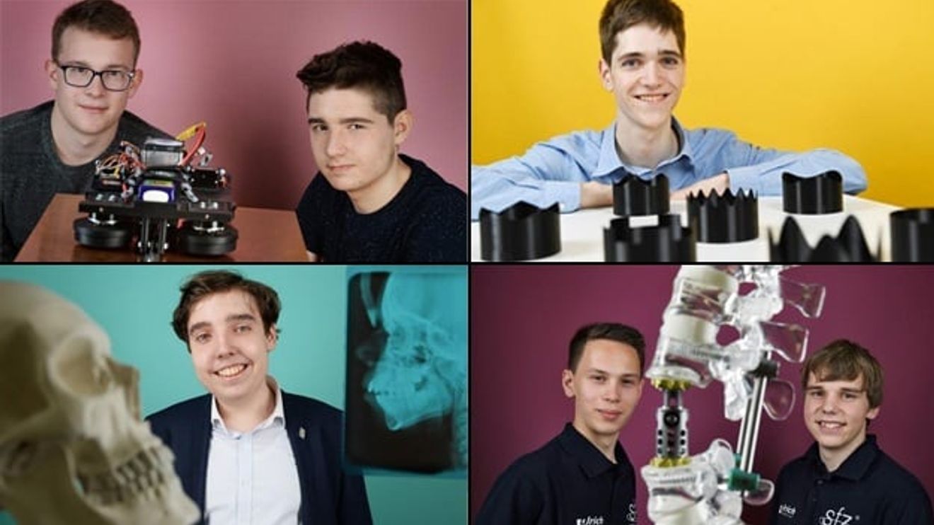Picture collage of the winners of Jugend forscht 2019 Picture collage of the winners of Jugend forscht 2019