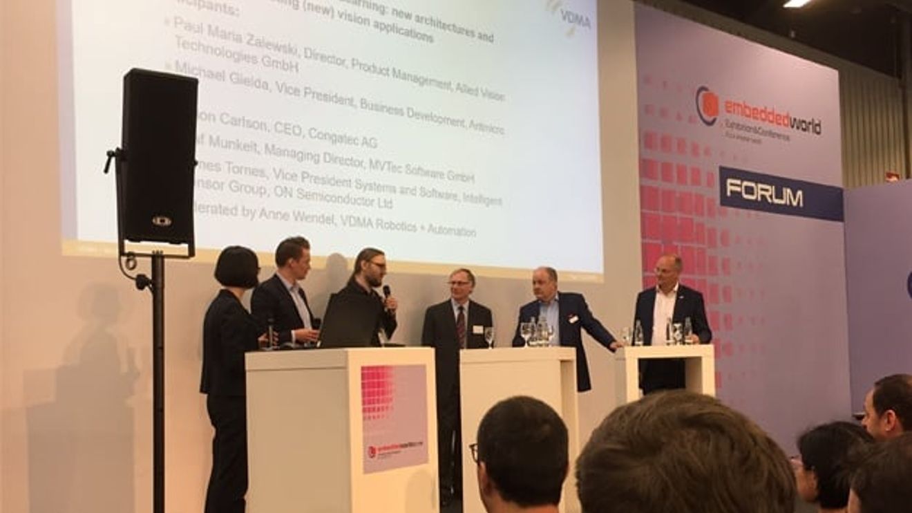 Podiumsdiskussion des VDMA auf der embedded world 2019 Podiumsdiskussion des VDMA auf der embedded world 2019
