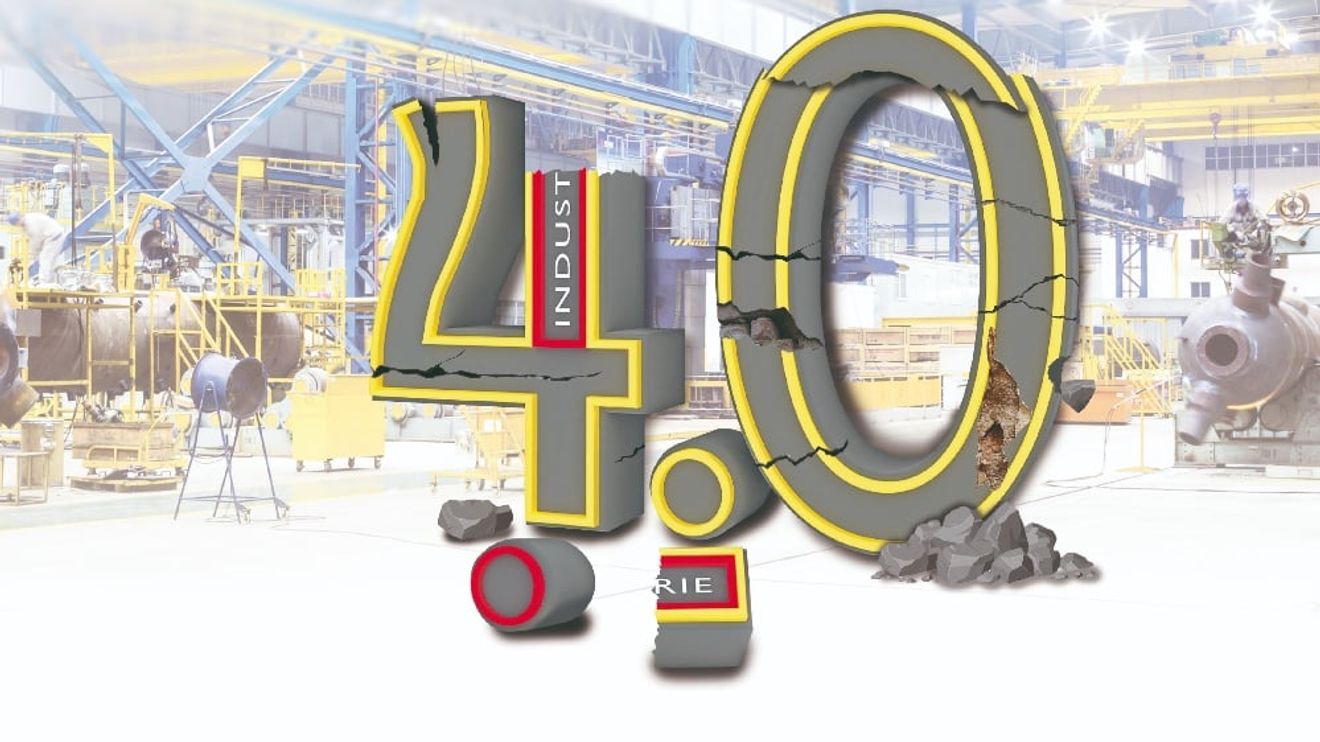 Destroyed Industry 4.0 logo Destroyed Industry 4.0 logo