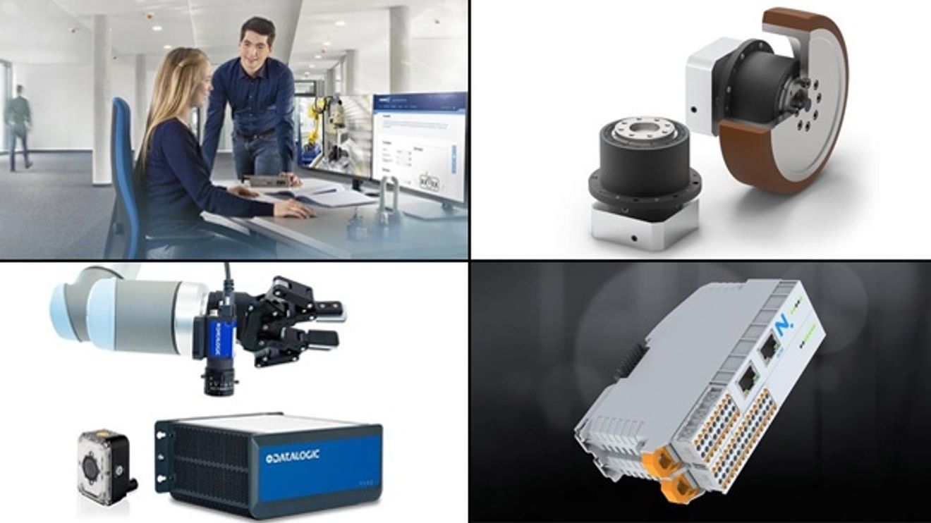 Image collage of products from the robotics sector