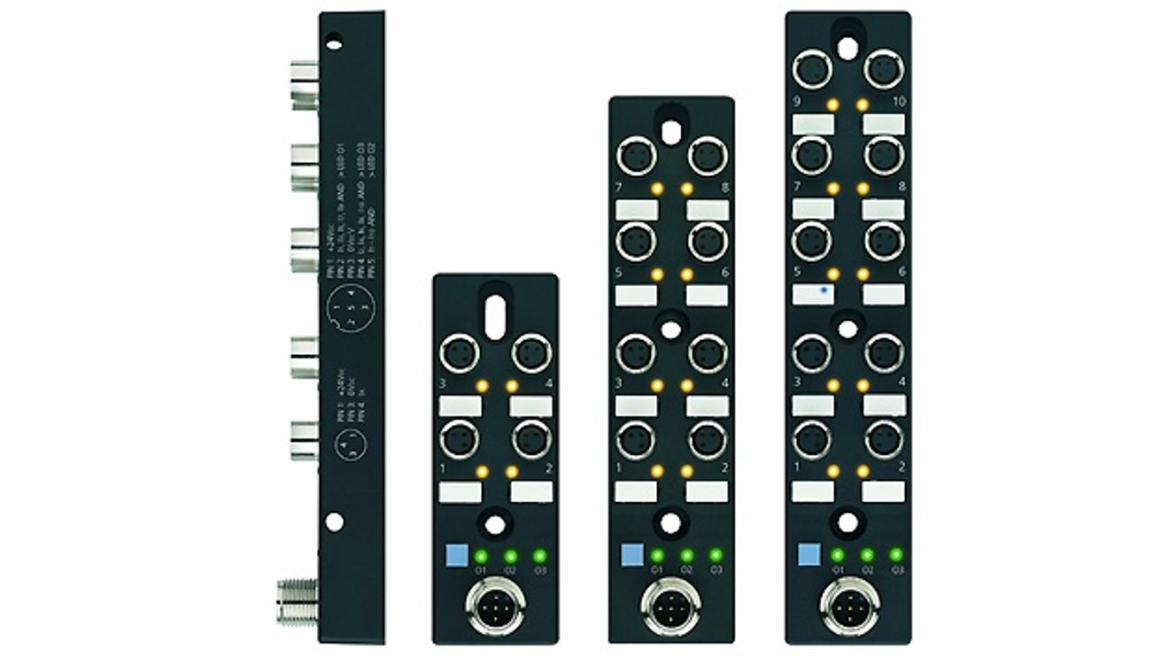 New M8x1 I/O distributors from Escha
