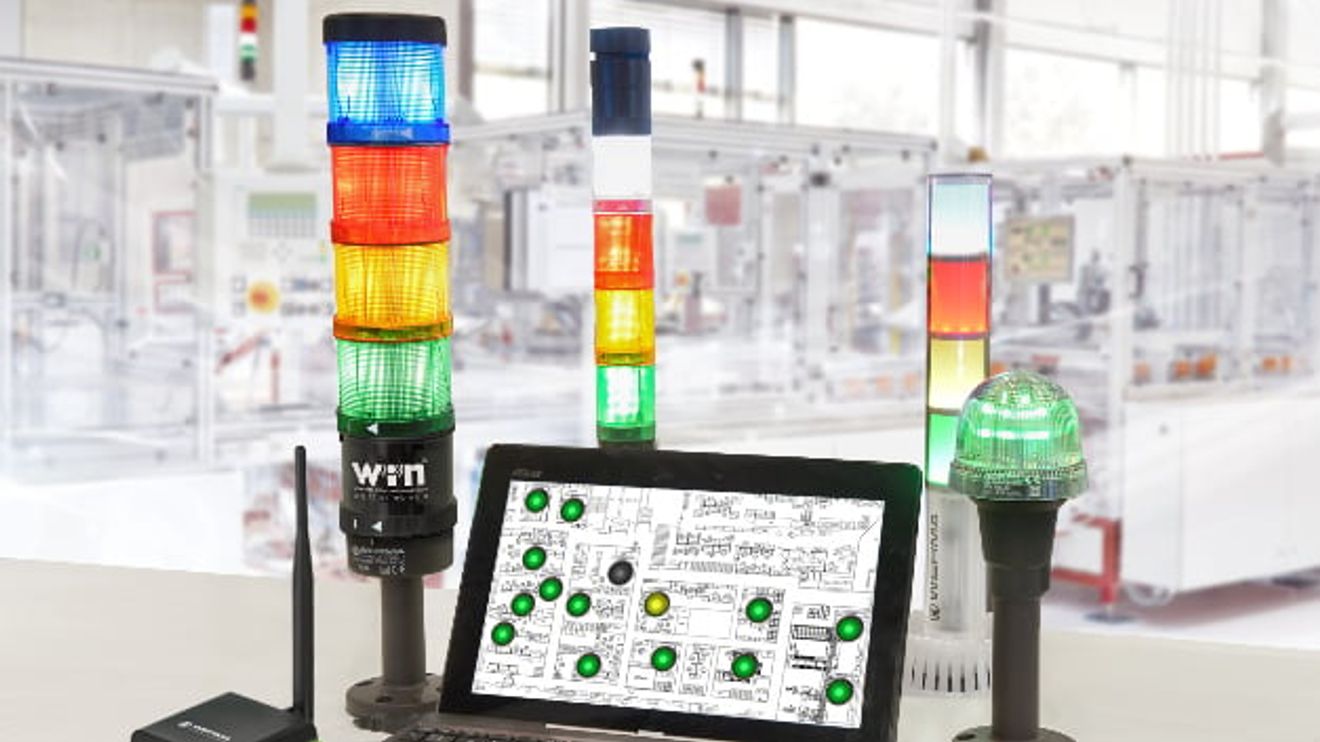 Signaling technology also needs to be prepared for Industry 4.0 - in the case of Werma's systems through wireless or wired networking, among other things. Signaling technology also needs to be prepared for Industry 4.0 - in the case of Werma's systems through wireless or wired networking, among other things.