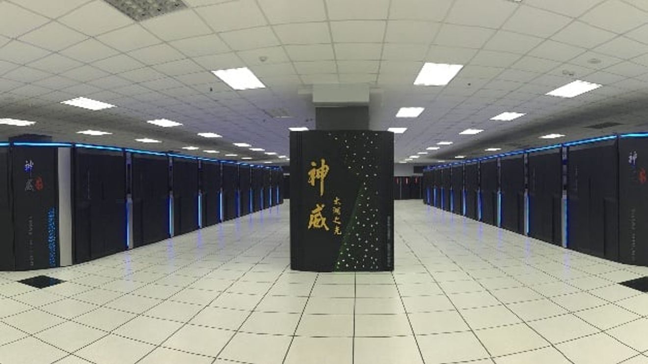 The Sunway TaihuLight supercomputer at the Chinese State Supercomputing Center in Wuxi, Jiangsu Province, China.