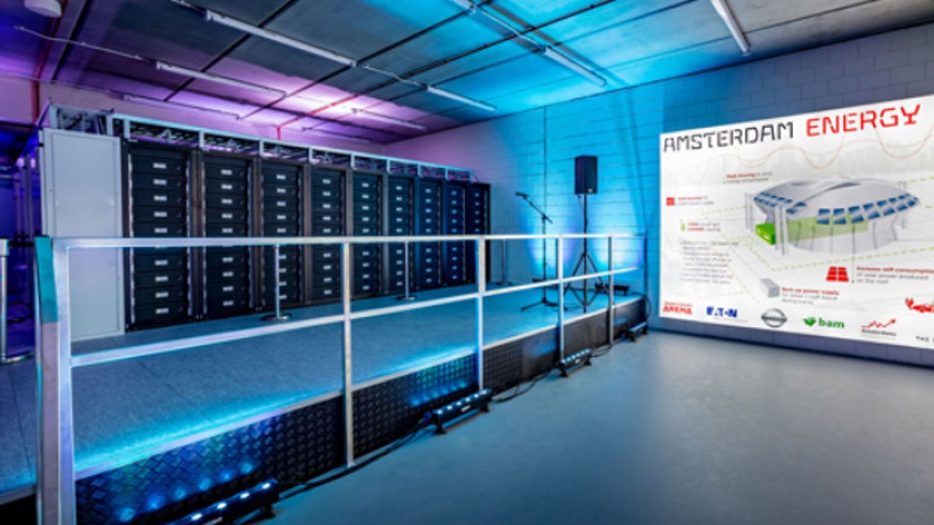 Eaton, energy storage, Amsterdam, Arena