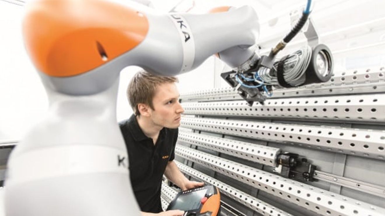 Collaborative robot LBR "iiwa" from Kuka.