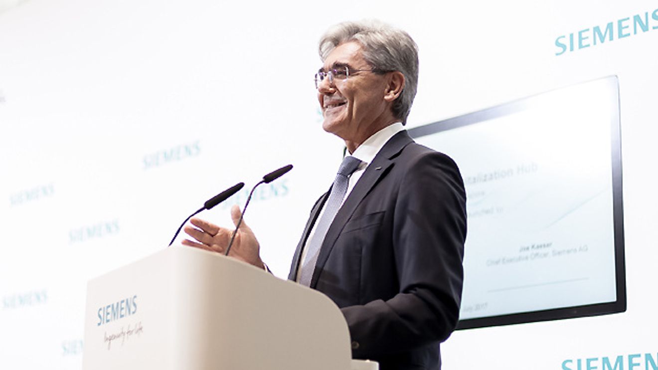 Siemens-Chef Joe Kaeser im Jahr 2017 Siemens-Chef Joe Kaeser im Jahr 2017