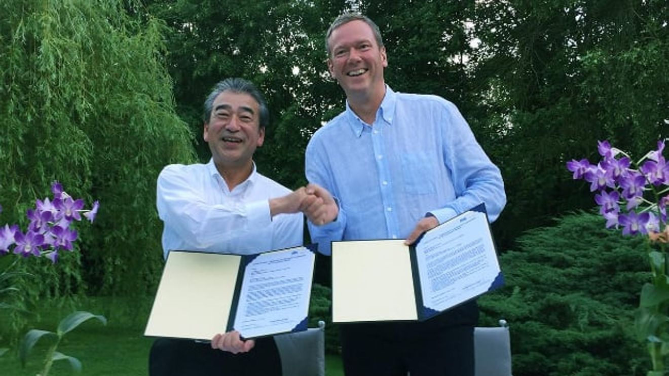 Kazunori Ishii (links) und Philip Harting Kazunori Ishii (links) und Philip Harting