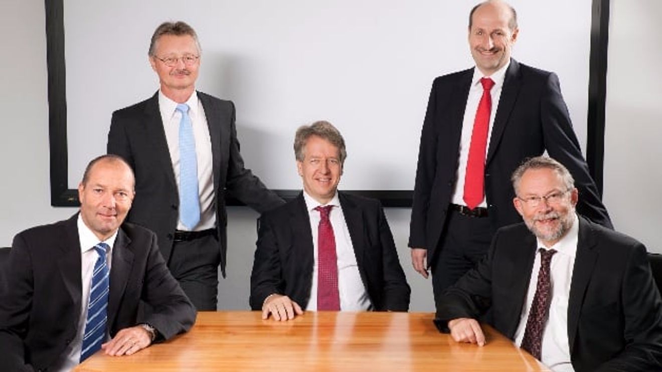 The Knick management team (from left to right): Gerhard Madl (Head of Marketing and Sales), Jörg Giebson (Head of Research and Development), Marcus Knick (Managing Partner), Markus Aschenbrenner (Head of Production and Logistics) and Dr.