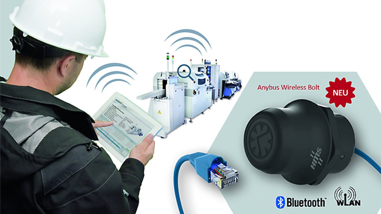 5 Compact wireless gateway Anybus Wireless Bolt from HMS Industrial Networks